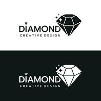 Beautiful diamond jewelry logo icon isolated template vector illustration