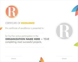 Certificate Template Design, vector