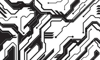 Cyberpunk style monochrome abstract background. Futuristic technology abstract wallpaper vector