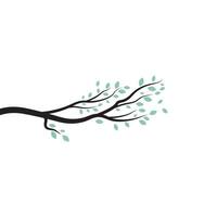 Tree branch vector ilustration design