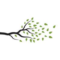 Tree branch vector ilustration design