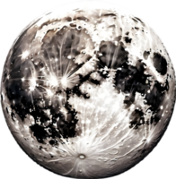 AI generated the moon icon realistic png