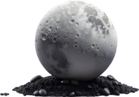 AI generated the moon icon realistic png