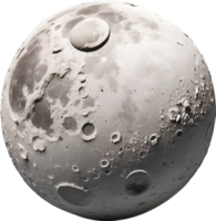 AI generated the moon icon realistic png