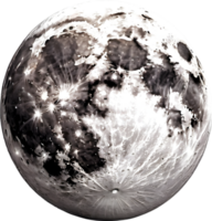 AI generated the moon icon realistic png