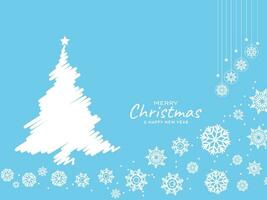 Merry Christmas festival decorative elegant greeting card vector