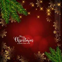 Merry Christmas traditional festival celebration elegant background design vector