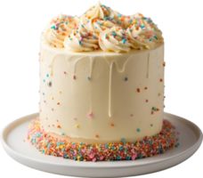 AI generated a kind of cake realistic in png isolated