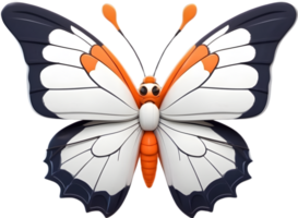 ai généré race de papillon animal dessin animé illustration png