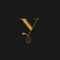 abstract letter Y initial logo design template vector