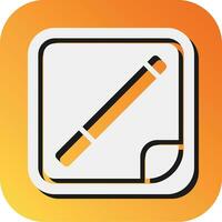 Nicotine Patch Vector Glyph Gradient Background Icon For Personal And Commercial Use.