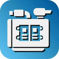 Generator Vector Glyph Gradient Background Icon For Personal And Commercial Use.