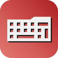 Keyboard Vector Glyph Gradient Background Icon For Personal And Commercial Use.