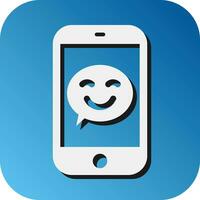 Emoji Vector Glyph Gradient Background Icon For Personal And Commercial Use.