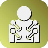 Acupuncture Vector Glyph Gradient Background Icon For Personal And Commercial Use.
