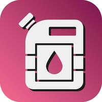 Kerosene Vector Glyph Gradient Background Icon For Personal And Commercial Use.