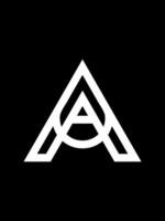 AA monogram logo template vector