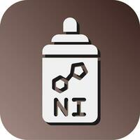 Nicotine Vector Glyph Gradient Background Icon For Personal And Commercial Use.