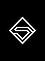 S monogram logo template vector