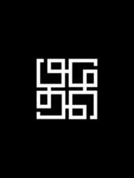 GGGG monogram logo template vector