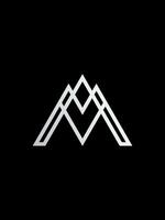 MA monogram logo template vector