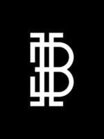 HB monogram logo template vector