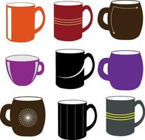 Cups and mugs vector