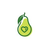 diseño de ilustración de icono de vector de aguacate