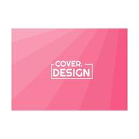 colorful soft pink halftone gradient simple landscape cover design vector illustration