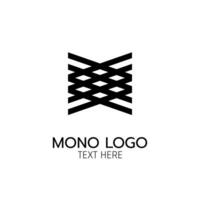 double parallelogram modern monogram Logo icon abstract simple concept design vector illustration