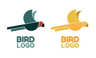 sparrow and canary finch bird animal logo simple concept design vector illustration