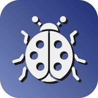 Ladybug Vector Glyph Gradient Background Icon For Personal And Commercial Use.