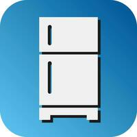 refrigerador vector glifo degradado antecedentes icono para personal y comercial usar.