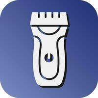 Electric Shaver Vector Glyph Gradient Background Icon For Personal And Commercial Use.