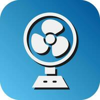 Table Fan Vector Glyph Gradient Background Icon For Personal And Commercial Use.