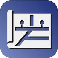 Map Vector Glyph Gradient Background Icon For Personal And Commercial Use.