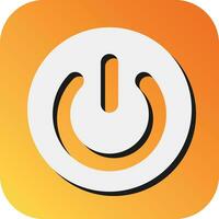 Power Button Vector Glyph Gradient Background Icon For Personal And Commercial Use.
