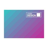 colorful purple violet blue halftone gradient simple landscape cover design vector illustration