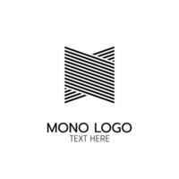 double parallelogram modern monogram Logo icon abstract simple concept design vector illustration