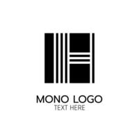 Letter H modern monogram Logo icon abstract simple concept design vector illustration
