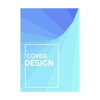 colorful blue water halftone gradient simple portrait cover design vector illustration