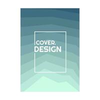 colorful blue water halftone gradient simple portrait cover design vector illustration