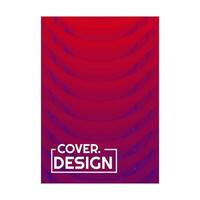 colorful red violet spring spiral halftone gradient simple portrait cover design vector illustration