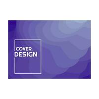 colorful purple violet halftone gradient simple landscape cover design vector illustration