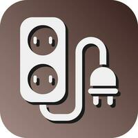 Extension Vector Glyph Gradient Background Icon For Personal And Commercial Use.