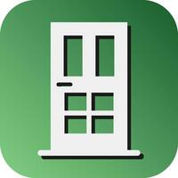 Door Vector Glyph Gradient Background Icon For Personal And Commercial Use.