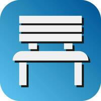 Bench Vector Glyph Gradient Background Icon For Personal And Commercial Use.