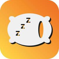 Pillow Vector Glyph Gradient Background Icon For Personal And Commercial Use.