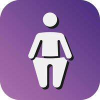 Weight Loss Vector Glyph Gradient Background Icon For Personal And Commercial Use.
