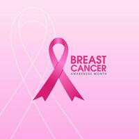 pink ribbon breast cancer icon vector